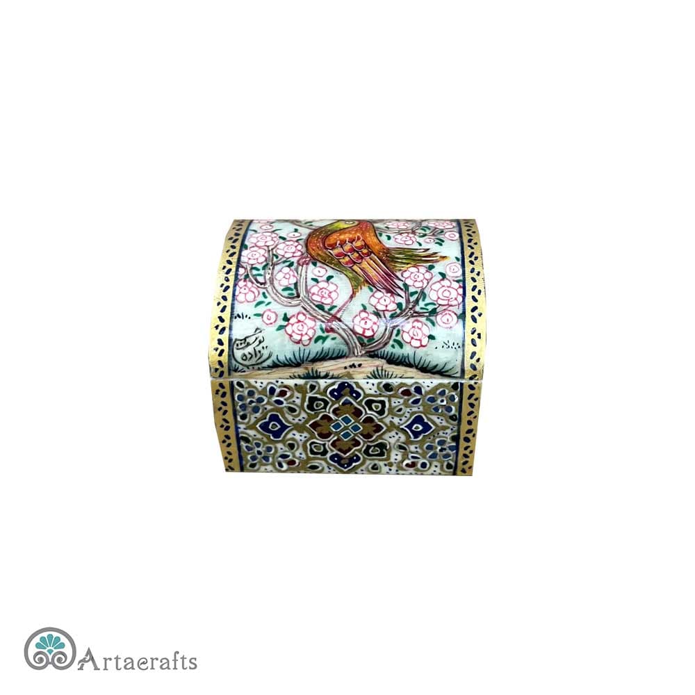 جعبه جواهرات نقلی گل و مرغ — تصویر ۶