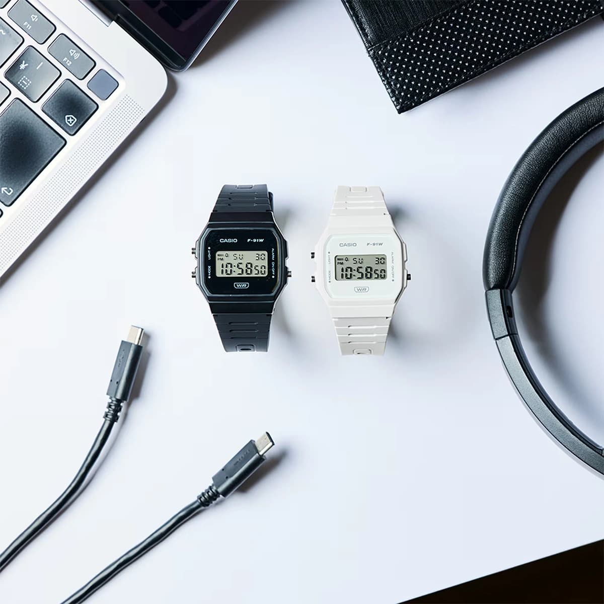 ساعت مچی کاسیو (Casio) مدل F-91WB-1A — تصویر ۸