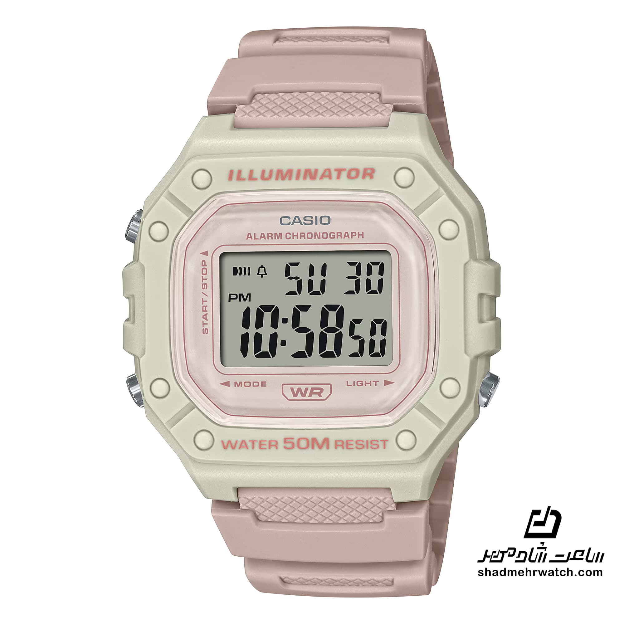 ساعت مچی کاسیو (Casio) مدل W-218HC-4A2VDF