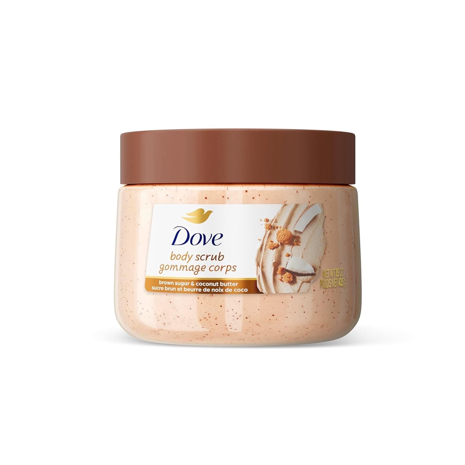 اسکراب بدن داو مدل Brown Sugar and Coconut Butter حجم 298 گرم