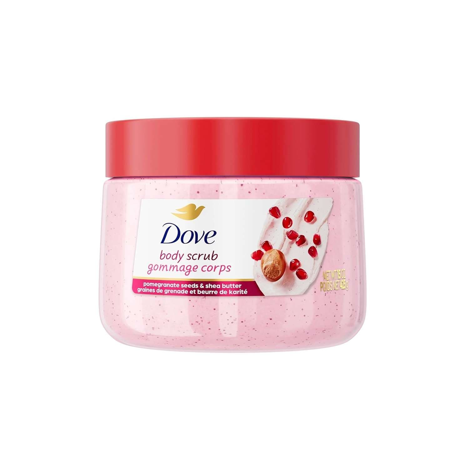 اسکراب بدن داو مدل Pomegranate And Shea Butter حجم 298 گرم