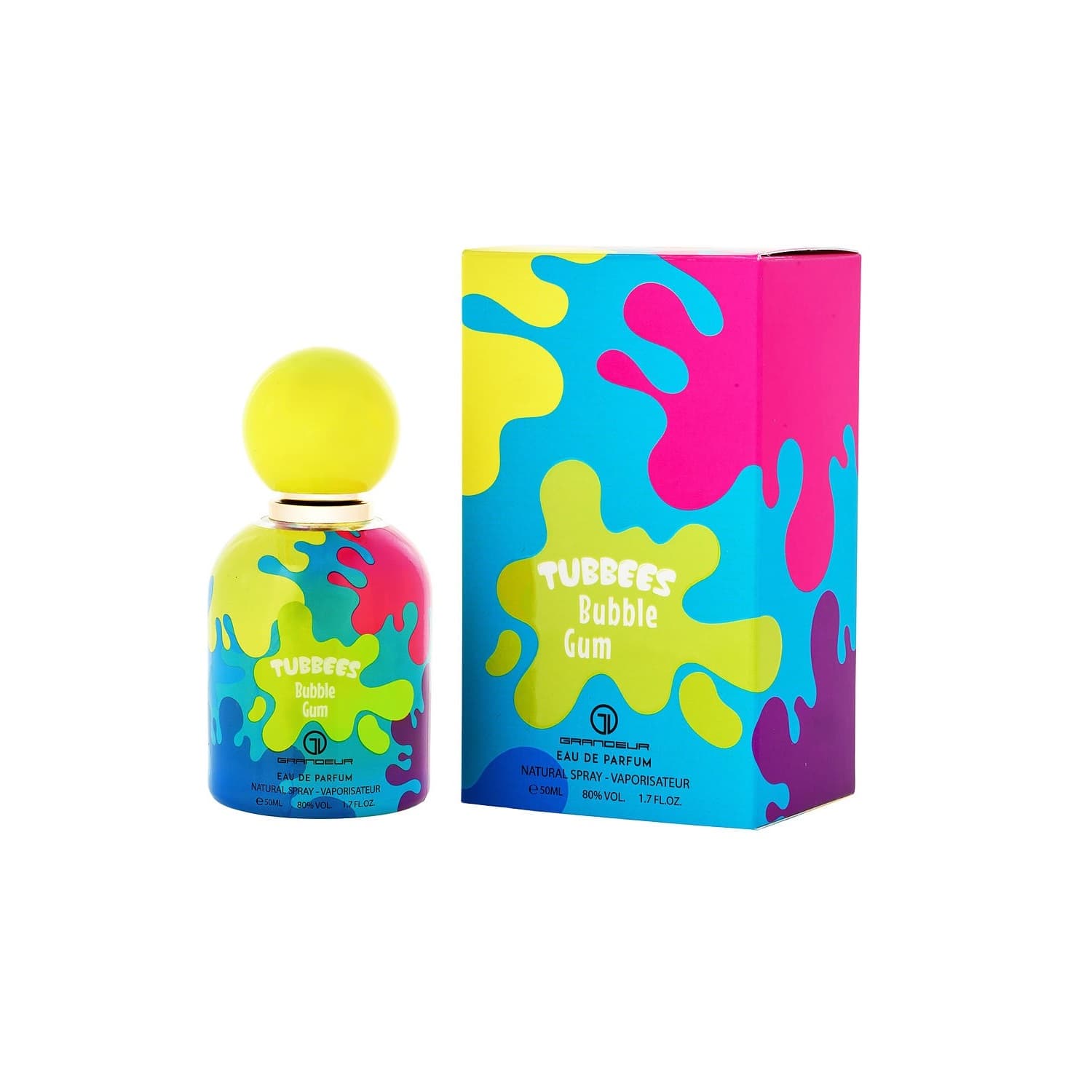 عطر کودک گرندیور رایحه Tubbees Bubble Gum حجم 50 میلی لیتر — تصویر ۲