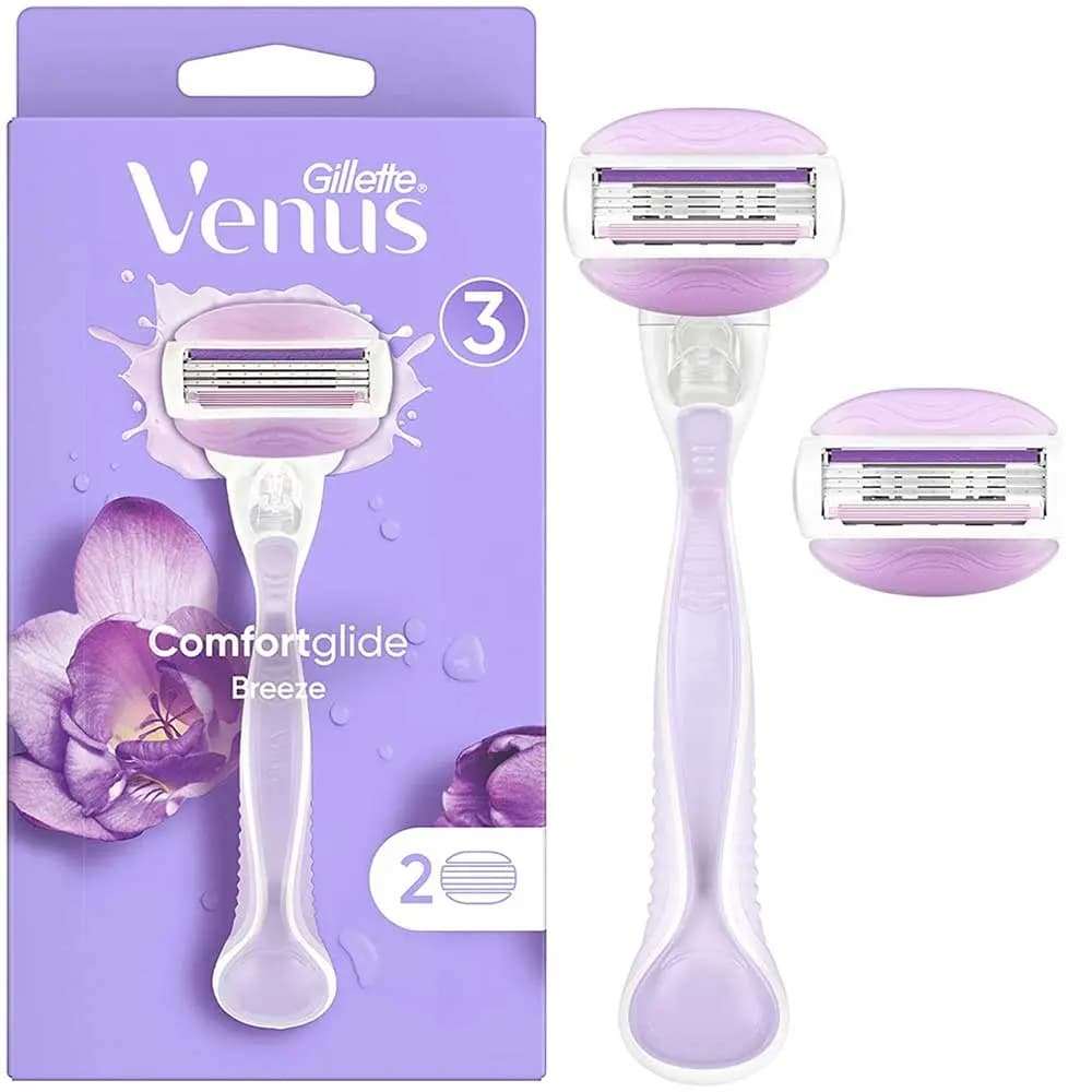 خودتراش 3 تیغه همراه با 2 سری Comfortglide ونوس ژیلت — تصویر ۷