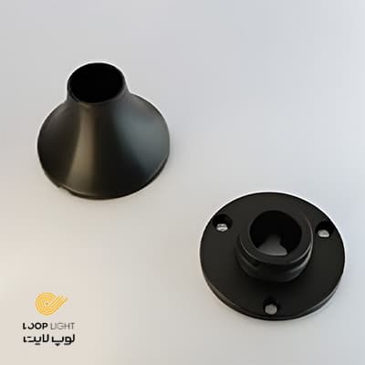 پایه آلومینیومی نصب نئون سیلیکونی 360 دیوار و سقف لوپ لایت