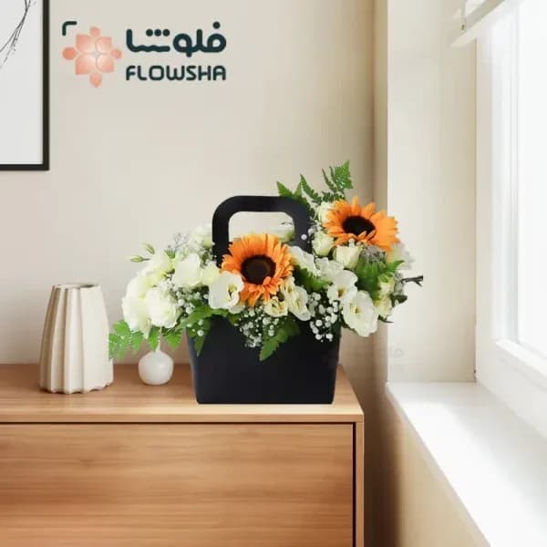 فلاور بگ آفتابگردان لمیرا – فروشگاه گل فلوشا Flowsha — تصویر ۲