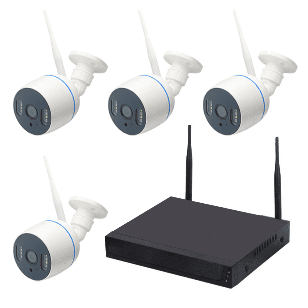 پکیج 4 کانال وایرلس دوربین مداربسته 3 مگاپیکسل مدل CP-6025HF