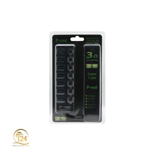 هاب 5 پورت USB3.1 و رم ریدر P-NET مدل T-3625 — تصویر ۱۲