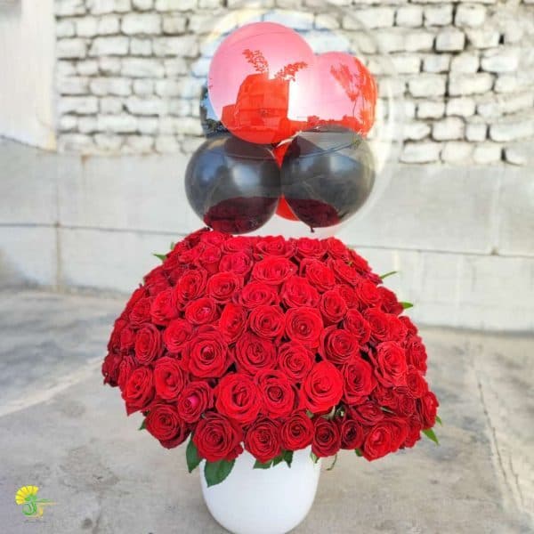 باکس گل و بادکنک کد 13