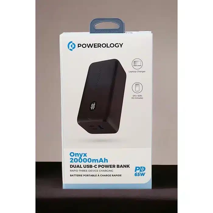 پاوربانک پاورولوژی مدل ONYX 65W ظرفیت 20000 میلی آمپر ساعت — تصویر ۴