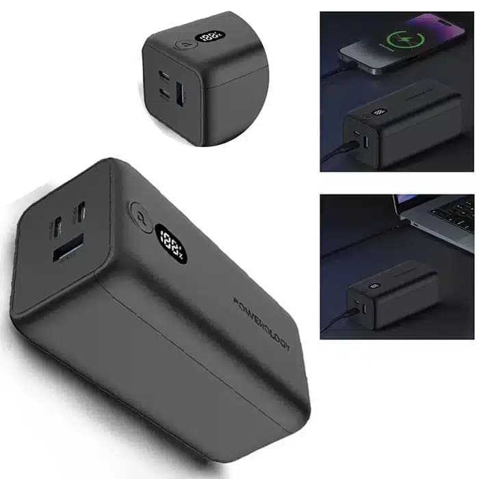 پاوربانک پاورولوژی مدل ONYX 65W ظرفیت 20000 میلی آمپر ساعت — تصویر ۶