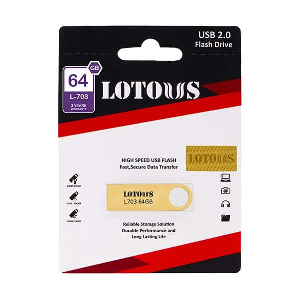 فلش مموری لوتوس مدل L-703 ظرفیت 64 گیگابایت — تصویر ۷
