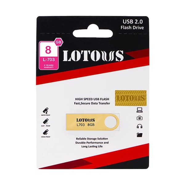 فلش مموری لوتوس مدل L-703 ظرفیت 8 گیگابایت — تصویر ۳