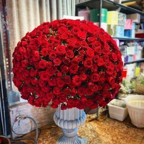 باکس گل مربع طرح شکوه