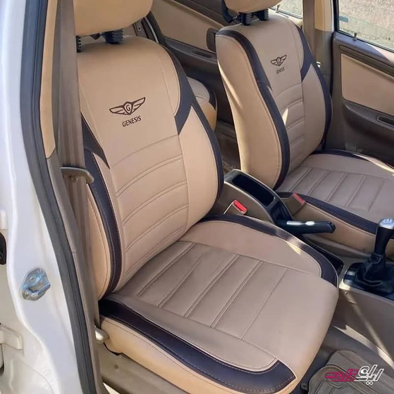 روکش صندلی تمام چرم پژو 405 سه کوهان SLX چرم خارجی (9540)