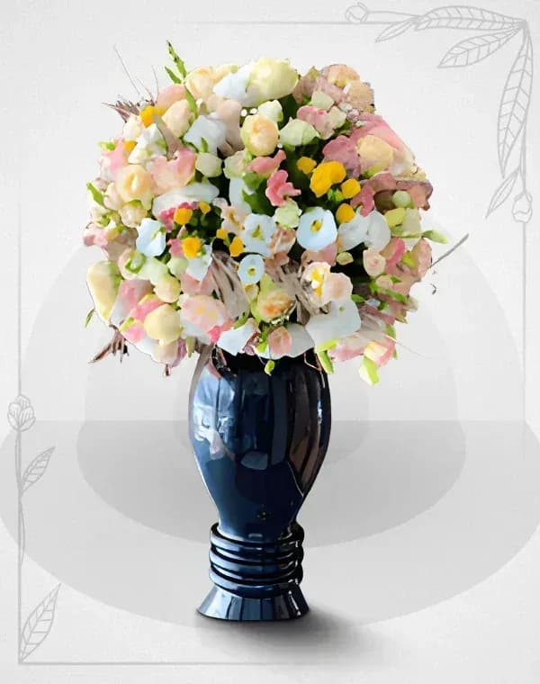 جام گل شیشه ای کد 1046 — تصویر ۲