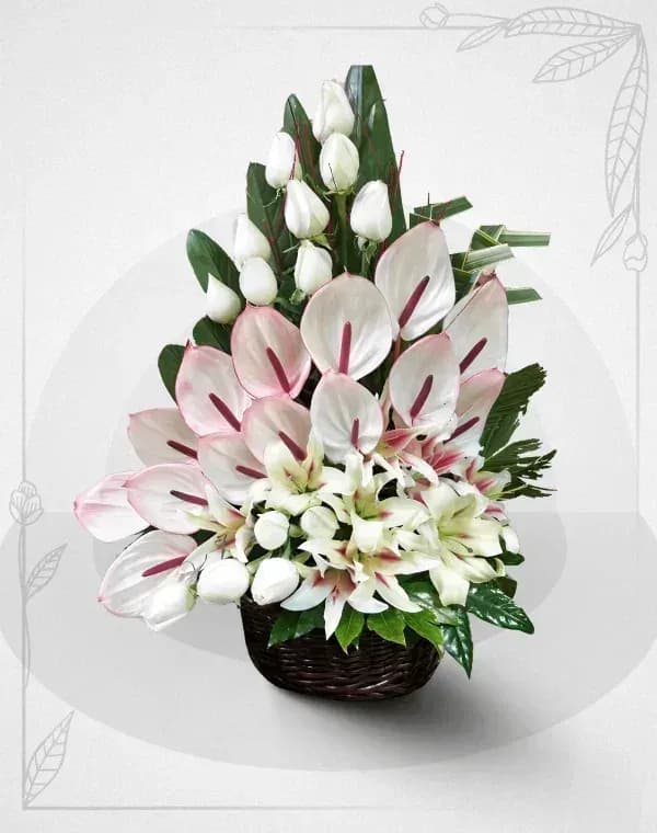 سبد گل کد 1091