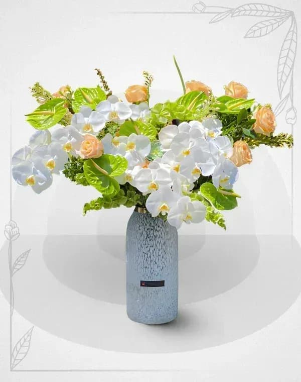 جام گل شیشه ای بامداد بهار