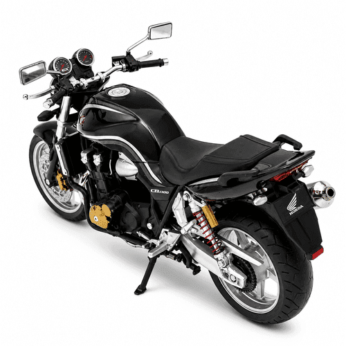 ماکت موتور Honda CB 1300 مشکی خط نقرهای — تصویر ۱۰