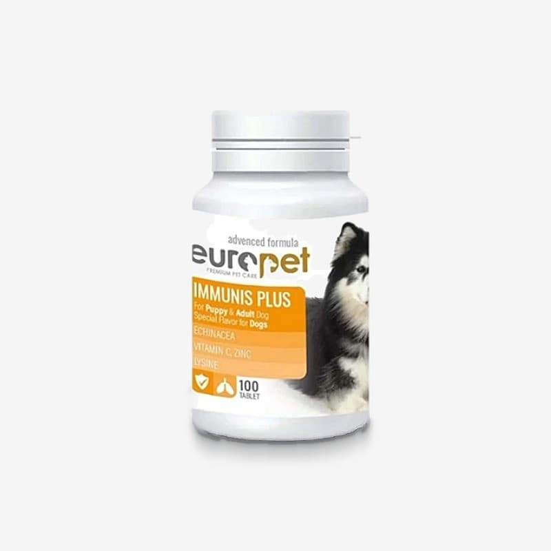 قرص تقویت سیستم ایمنی سگ یوروپت مدل IMMUNIS PLUS بسته 100 عددی — تصویر ۲