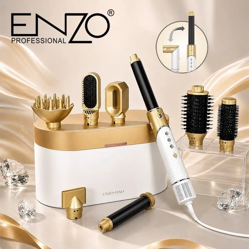 سشوار و استایلر چندکاره انزو پرو مدل EN-755 Pro با موتور BLDC اورجینال