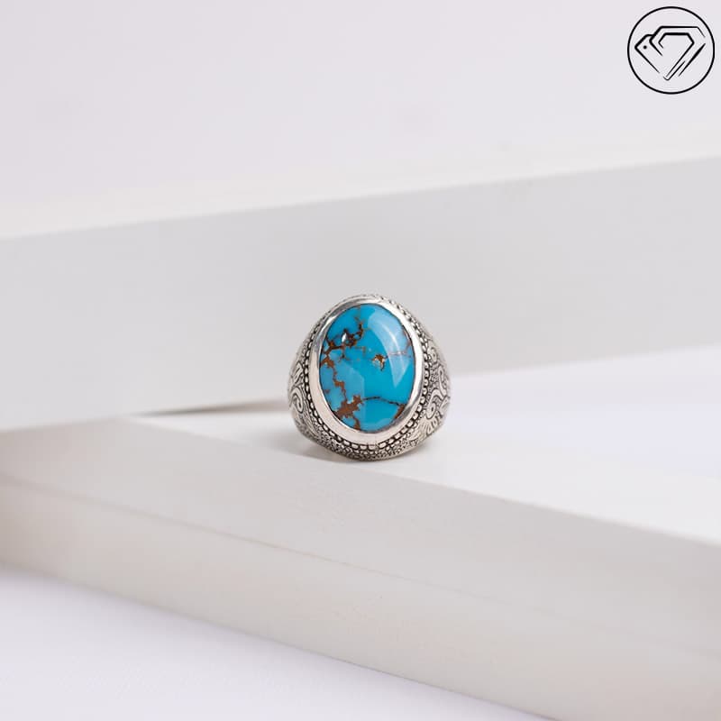 انگشتر فیروزه نیشابوری مدل GA-1458
