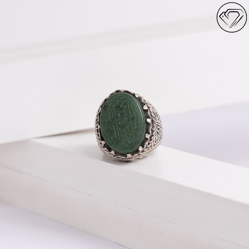 انگشتر یشم کهنه مدل GA-1233