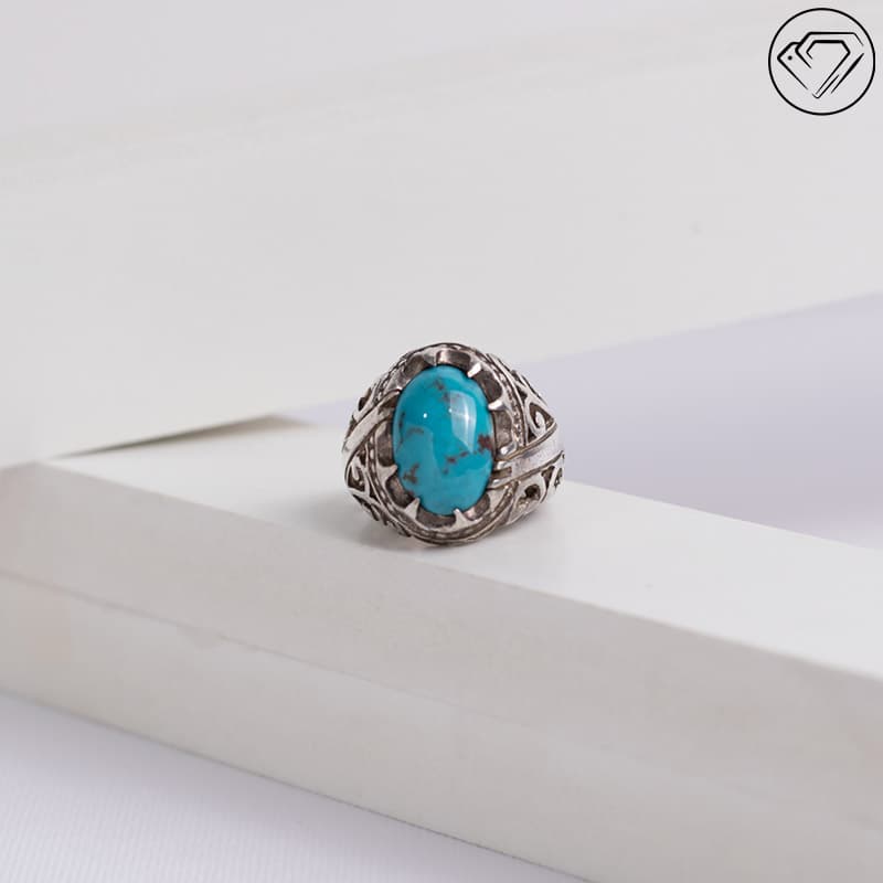 انگشتر فیروزه احیا مدل GA-1180 — تصویر ۹