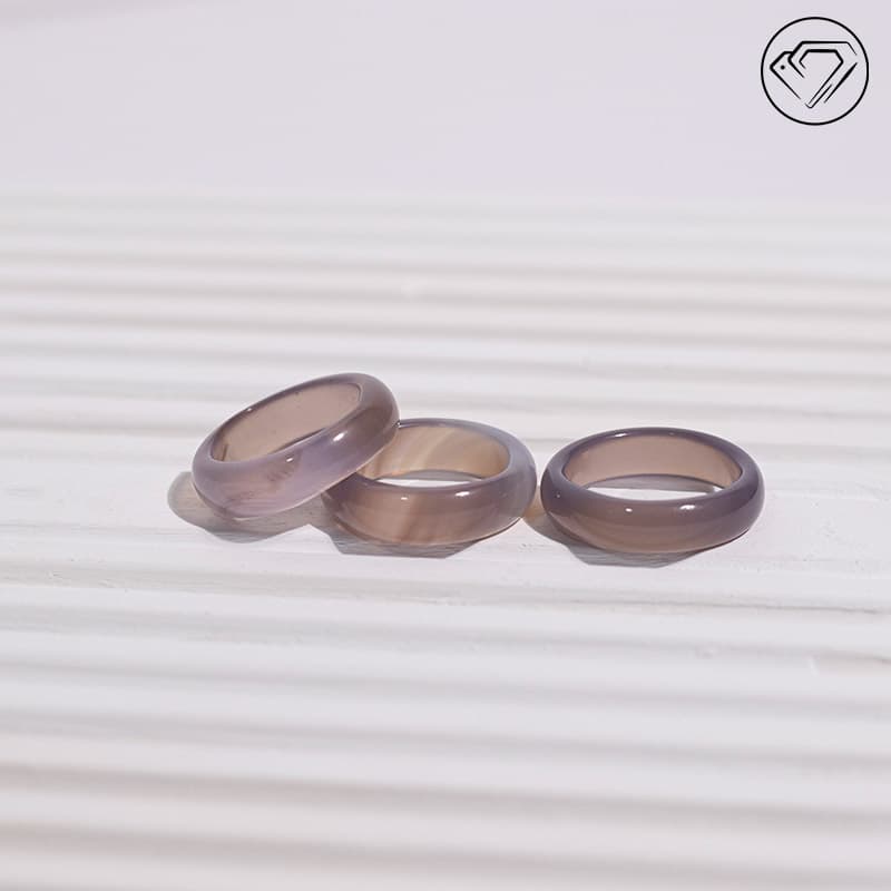 حلقه عقیق کبود طبیعی مدل GA-2110 — تصویر ۳