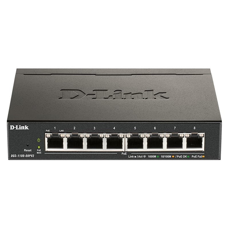 سوئیچ گیگابیتی ۸ پورت دی لینک DGS-1100-08PV2