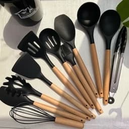ست کفگیر و ملاقه آشپزخانه 12 پارچ برند یونیک لایف — تصویر ۳