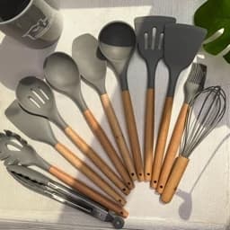 ست کفگیر و ملاقه آشپزخانه 12 پارچ برند یونیک لایف — تصویر ۵
