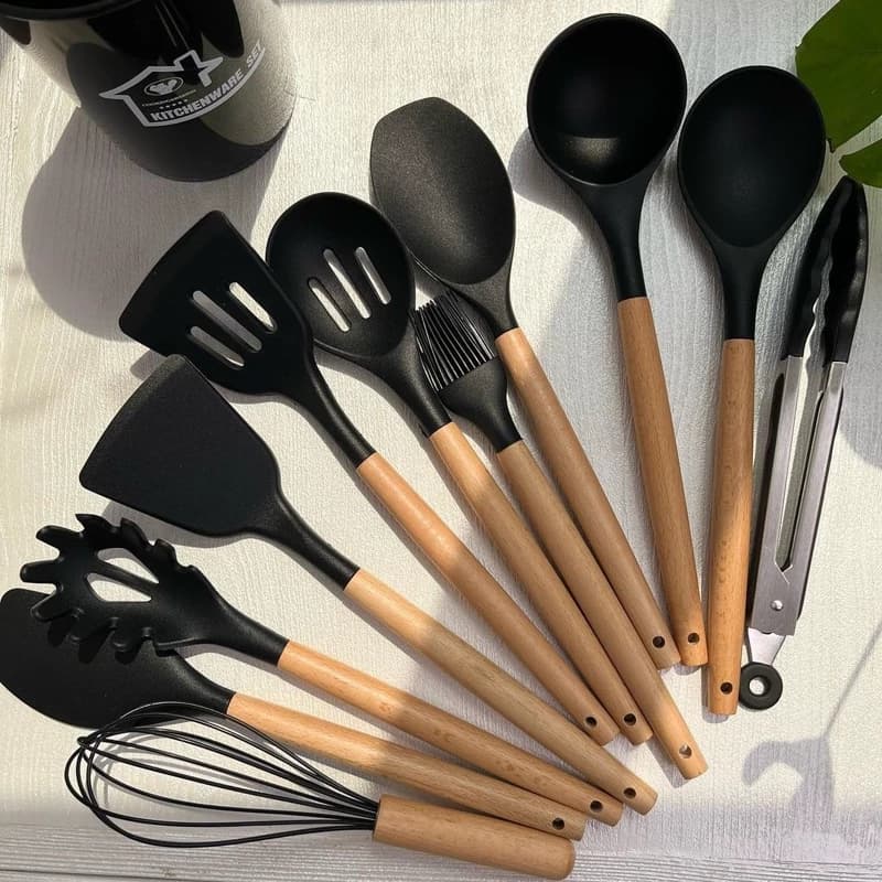 ست کفگیر و ملاقه آشپزخانه 12 پارچ برند یونیک لایف