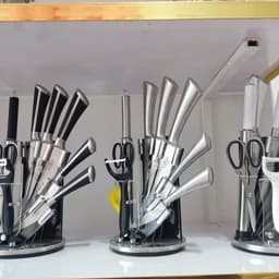 سرویس چاقو و ساطور آشپزخانه در طرح مختلف — تصویر ۴