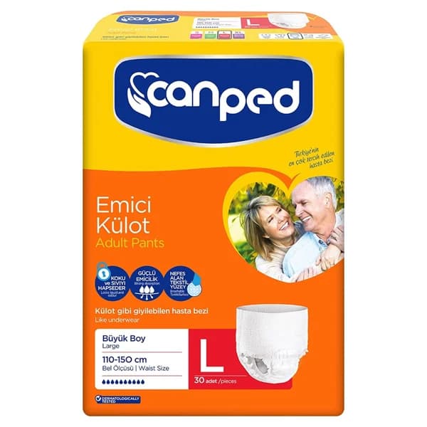 پوشک بزرگسالان جان پد شورتی سایز لارج بسته 30 عددی