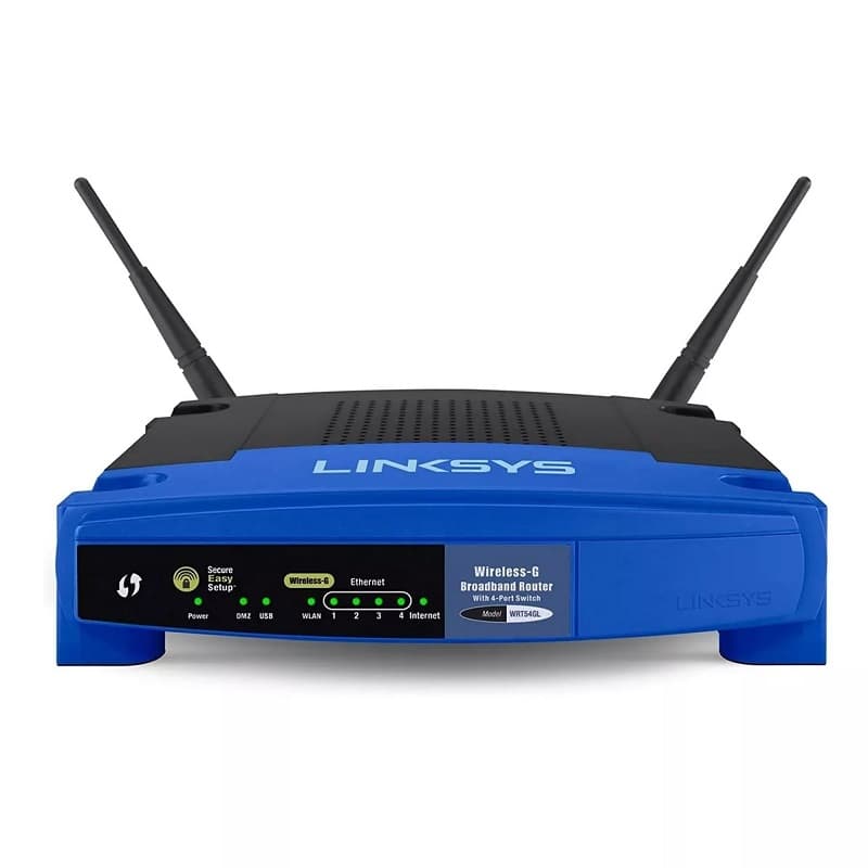 روتر/اکسس پوینت/سوئیچ/ لینکسیس WRT54GL (استوک)