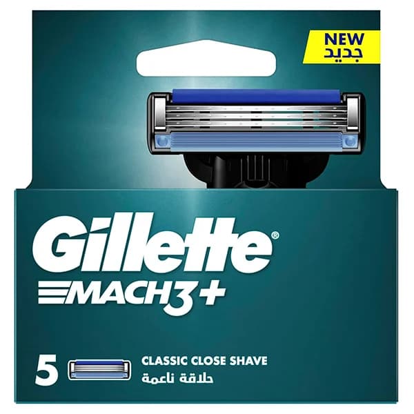 یدک تیغ ژیلت مچ 3 پلاس بسته 5 عددی