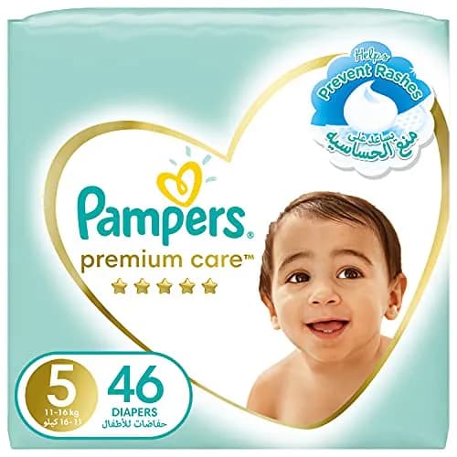 پوشک پمپرز سفید سایز 5 تعداد 46 عددی
