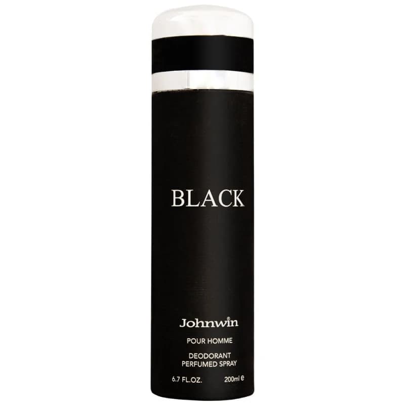 اسپری بدن مردانه جانوین مدل BLACK حجم 200 میلی — تصویر ۲