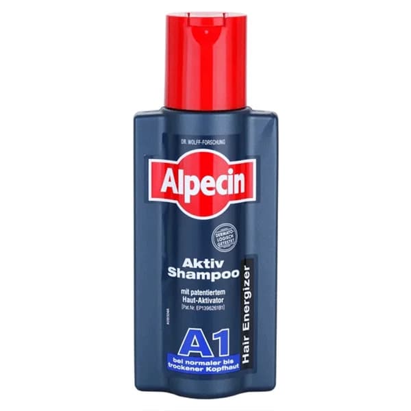 شامپو آلپسین Alpecin اکتیو A 1 برای موهای معمولی و خشک حجم 250 میلی — تصویر ۲