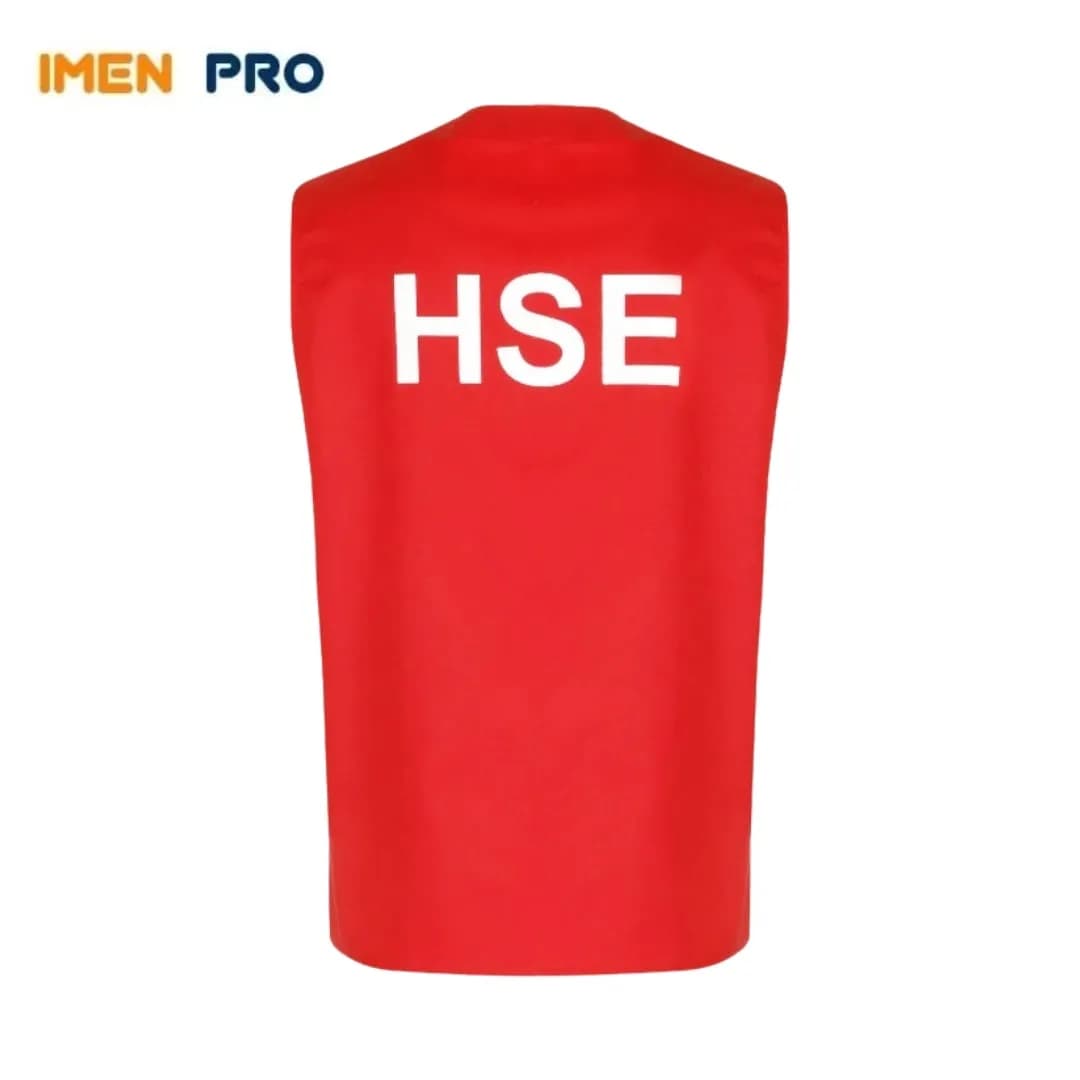 جلیقه خبرنگاری HSE قرمز پرشین — تصویر ۹