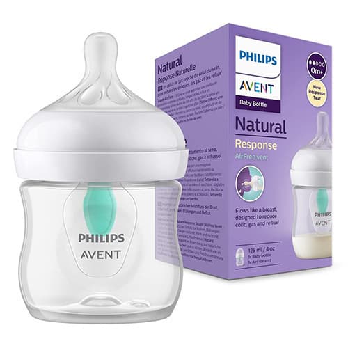 شیشه شیر سوپاپ دار 125 میلی philips avent — تصویر ۴