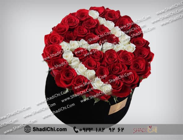 باکس گل رز حرف N