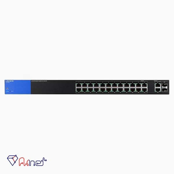 سوئیچ لینک‌سیس Linksys Business LGS326P 26-Port Gigabit PoE — تصویر ۲