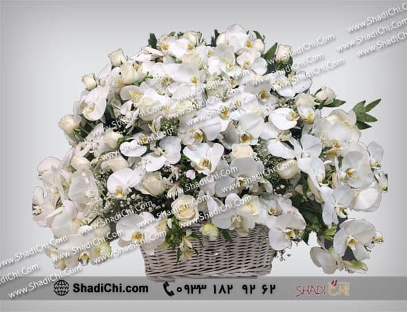 سبد گل ارکیده برای ختم