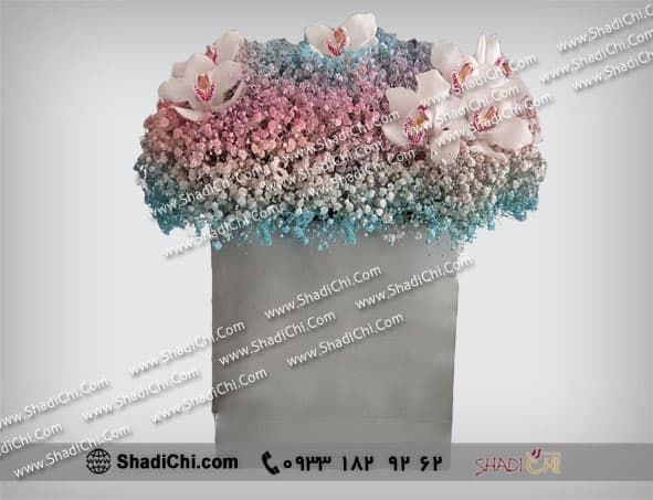 باکس گل ژیپسوفیلیا و ارکیده