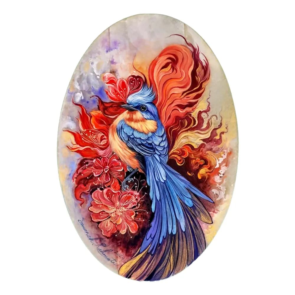 تابلو نگارگری اثر استاد سمانه رحمتی کد 12456