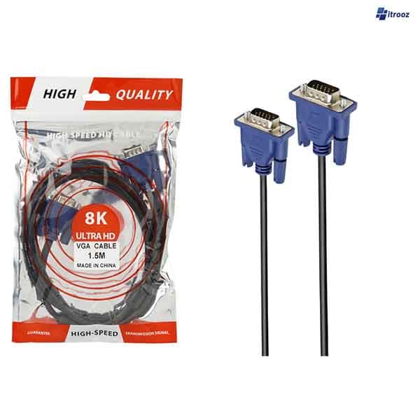کابل 1.5 متری VGA مدل High Quality