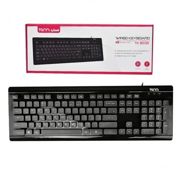 کیبرد سیم دار تسکو tsco tk8032 — تصویر ۹