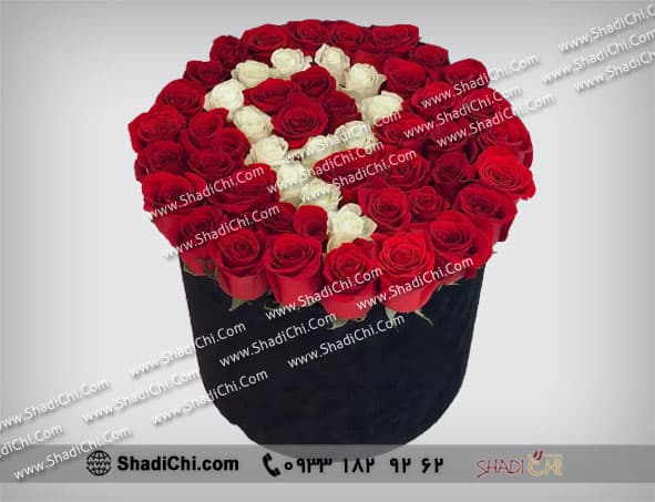 باکس گل رز با حرف P — تصویر ۲