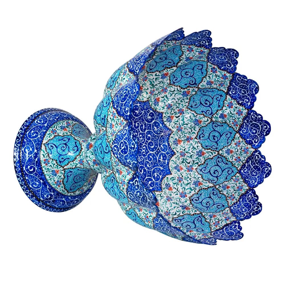 میوه خوری پایه دار میناکاری کد 425 — تصویر ۷